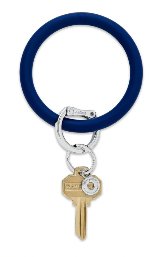 Silicone Big O® Key Ring - Midnight Navy