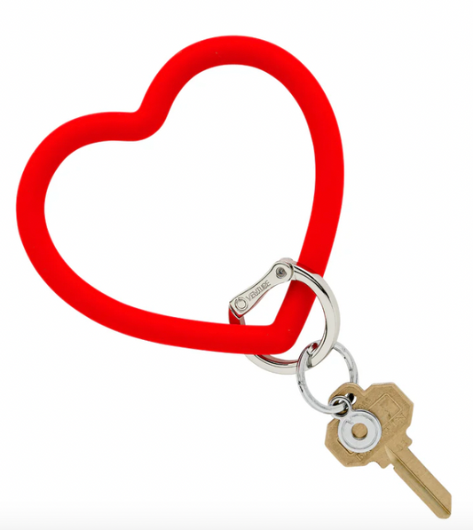 Silicone Heart Keychain - Cherry on Top