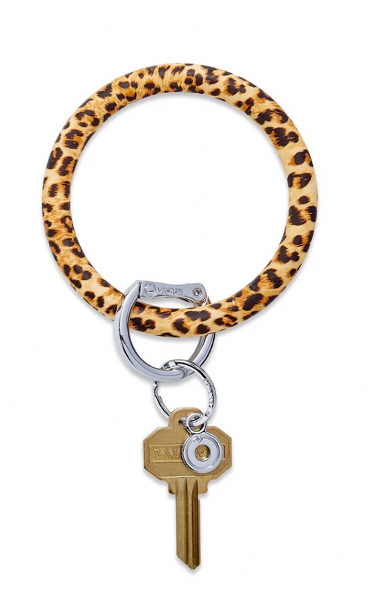 Silicone Big O® Key Ring - Cheetah