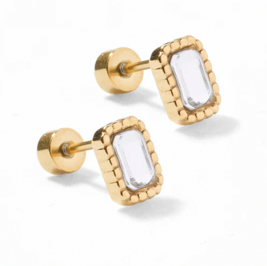 Screwback Stud - Madison - Clear