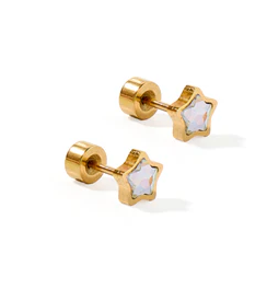 Screwback Stud - Polly - Star
