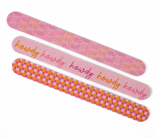 Howdy Girl Nail Files (set of 3)