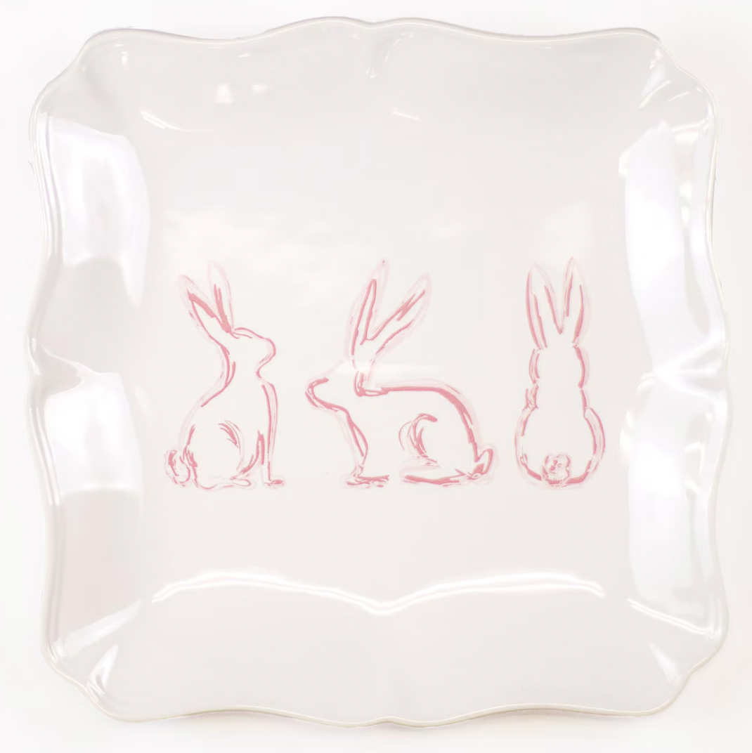 Lily Belle Bunny Square Platter