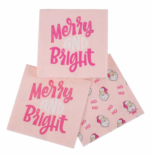 Merry & Bright Cocktail Napkins (pack of 20)