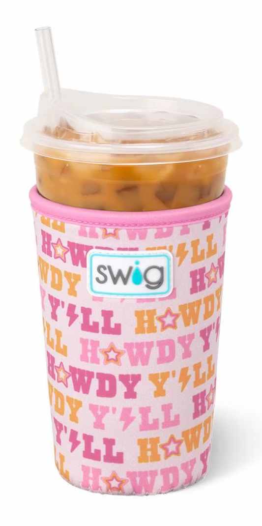Howdy Y'all Iced Cup Coolie (Medium)
