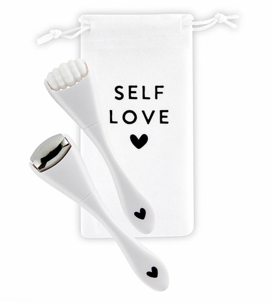Spa To-Go Set - White Rollers with White Bag