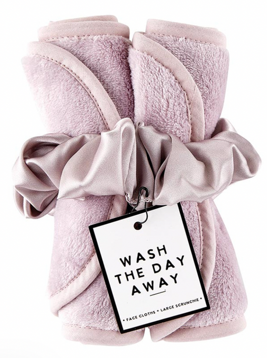 Face Cloth + Scrunchie Set - Lilac Ash