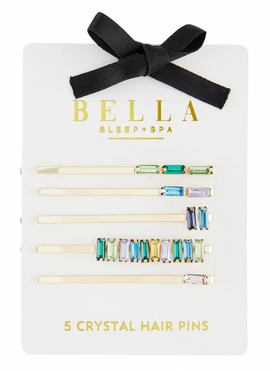 Crystal Bobby Pins - Blue Jewels