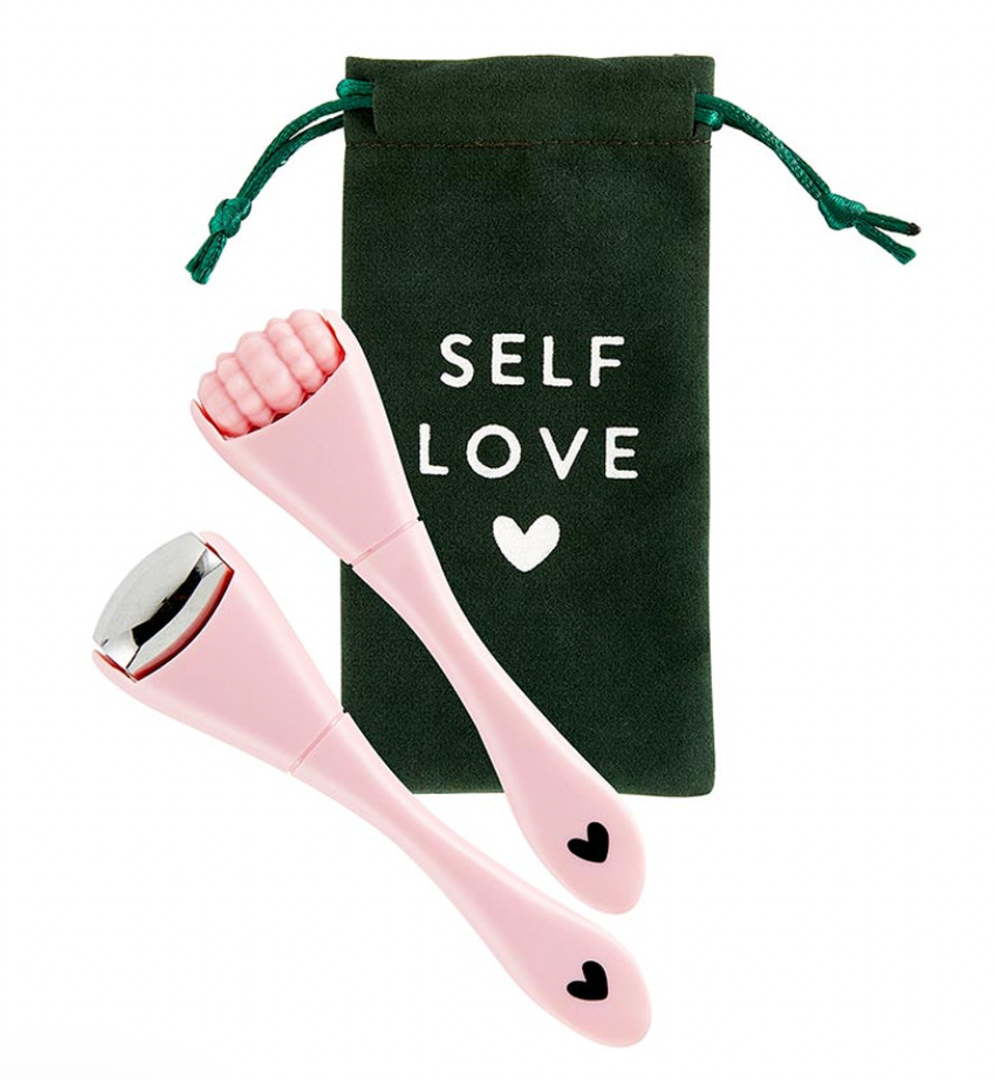 Spa To-Go Set -Pink with Green Pouch