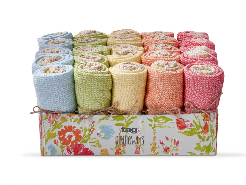 Bloom & Blossom Waffle Weave Dishtowel
