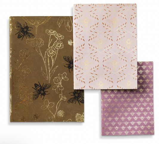 Lavender & Honey Bee Journal Set Of 3