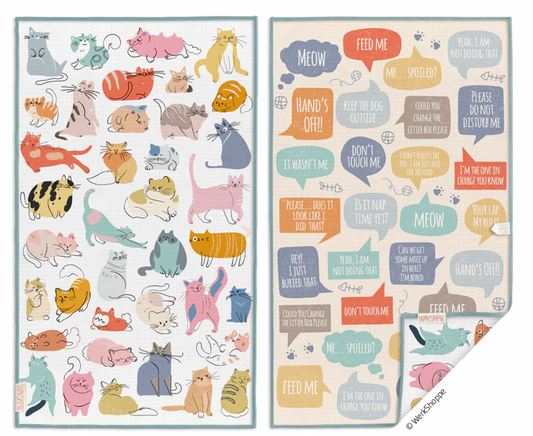 If Cats Could Talk Microfiber Kitchen Towel