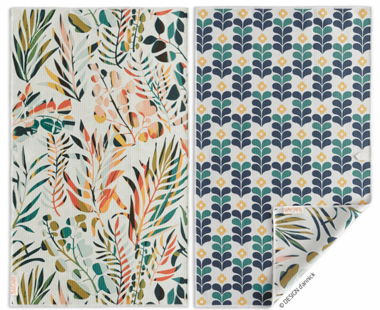 Colorful Leaves Microfiber Towel