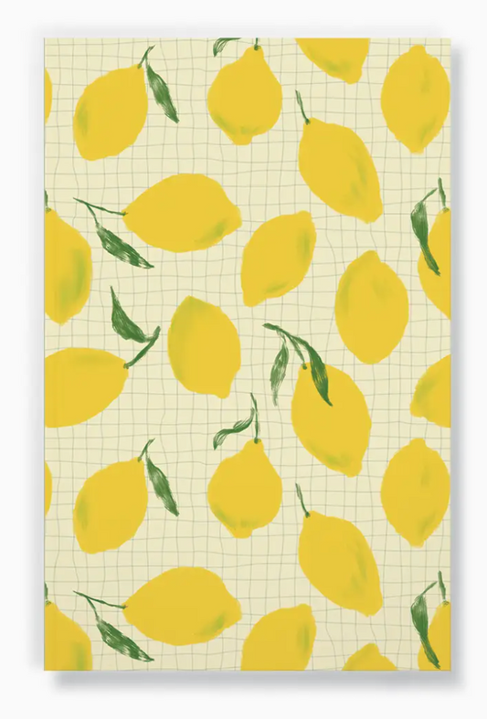 Lemon Grid Classic Layflat Notebook