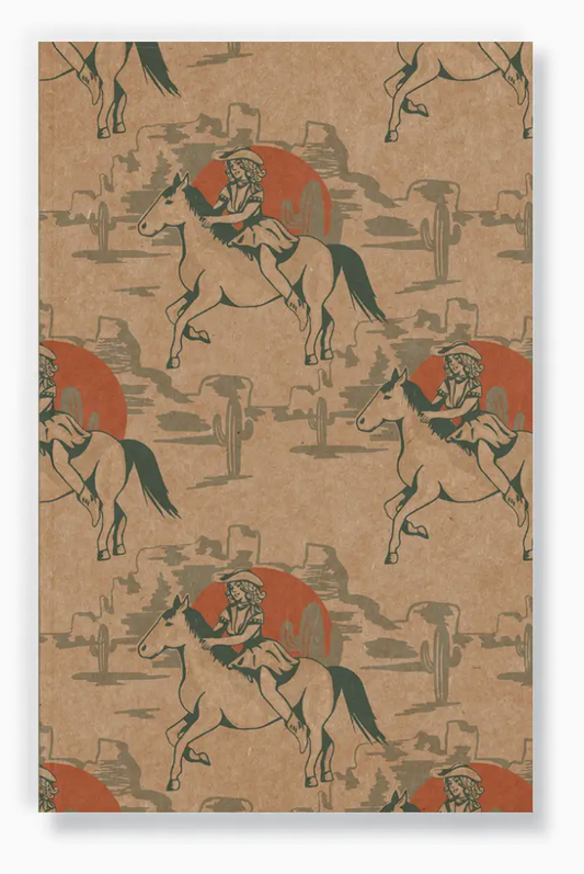 Pretty Cowgirl Kraft Classic Layflat Notebook