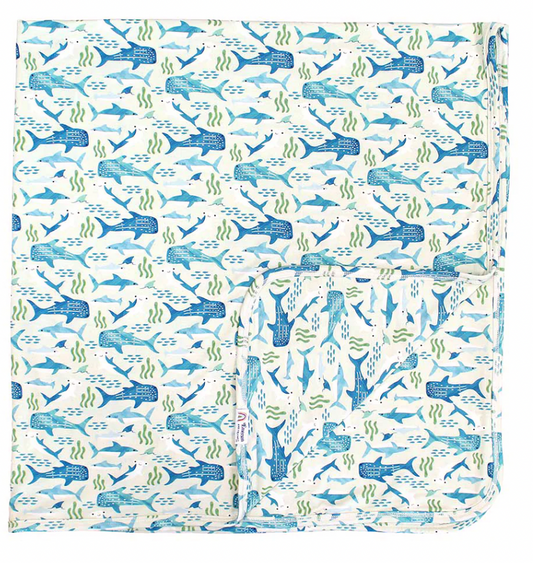 Shark Friends Luxury Bamboo Blanket