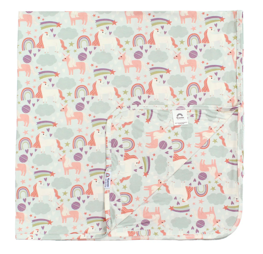 Magical Unicorns Luxury Bamboo Blanket