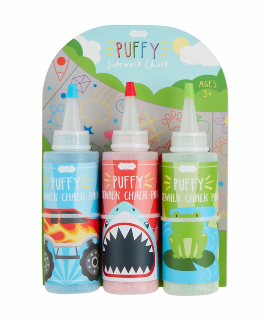 Boy Puffy Paint Chalk Set