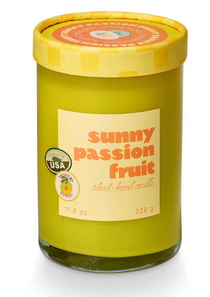 Sunny Passionfruit Farmers Market Glass Candle