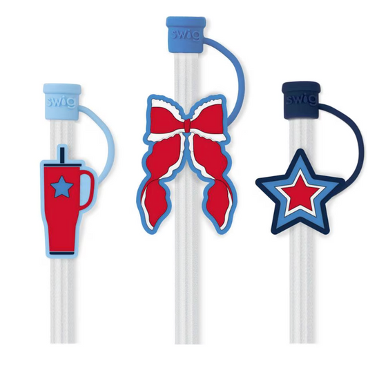 Miss Independence Straw Topper Set