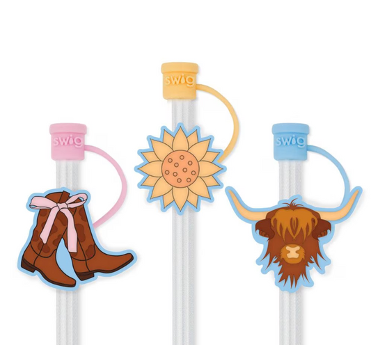 Cowgirl Coquette Straw Topper Set