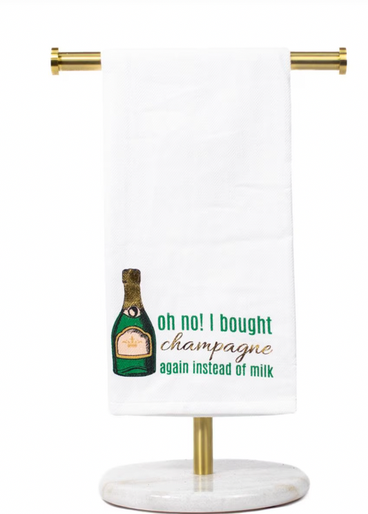 I Bought Champagne Again Hand Towel
