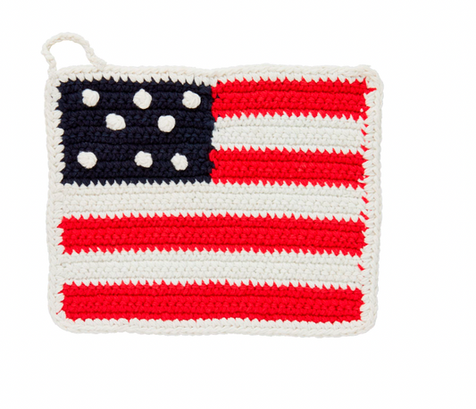 American Flag Pot Holder