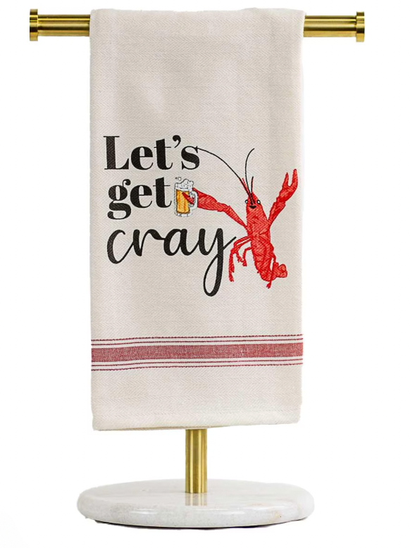 Let's Get Cray Cheers Hand Towel