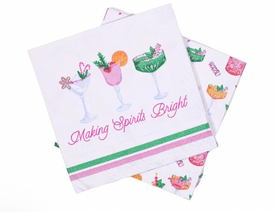 Making Spirits Bright Cocktail Napkins (pack of 20)