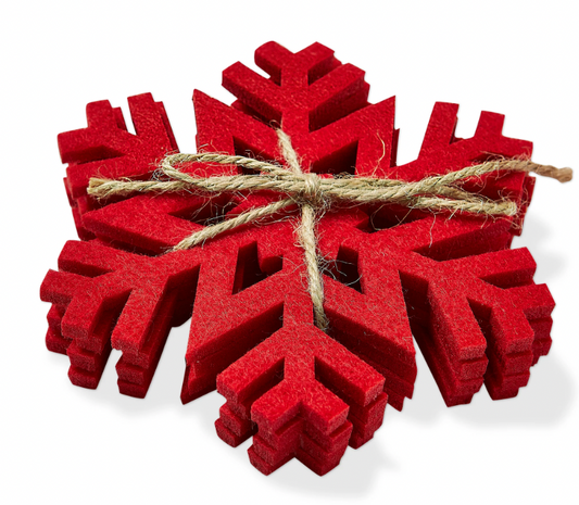 Snowflake Coasters Set Of 4