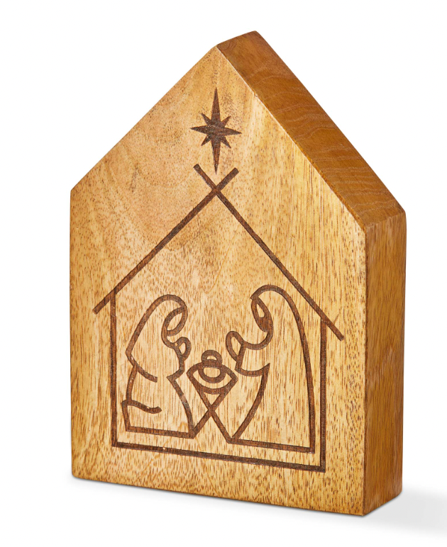 Nativity Wood Burn Decor