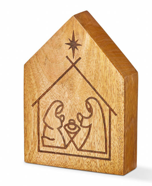 Nativity Wood Burn Decor