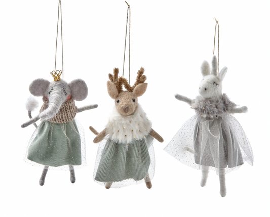Glam Animals Ornaments