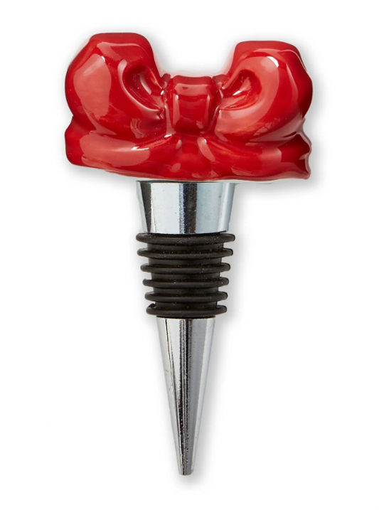 Very Merry Bow Bottle Stopper