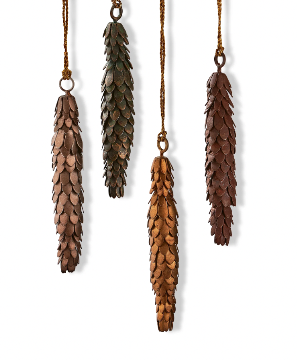 Metal Pinecone Ornament