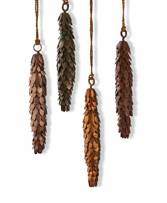 Metal Pinecone Ornament