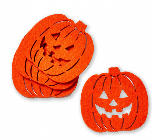 Jack-O-Lantern Coaster Set Of 4