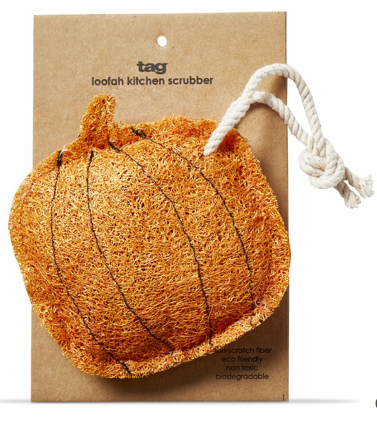 PUMPKIN LOOFAH SCRUBBER