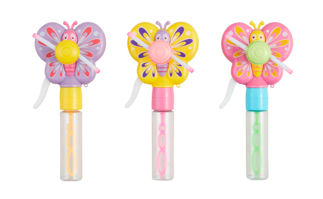 Light-Up Butterfly Bubble Fans
