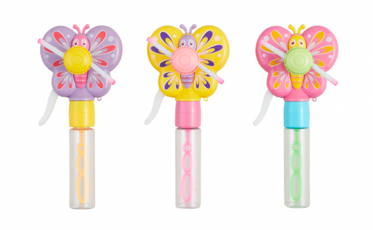 Light-Up Butterfly Bubble Fans