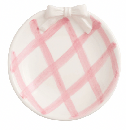 White Bow Tidbit Dish