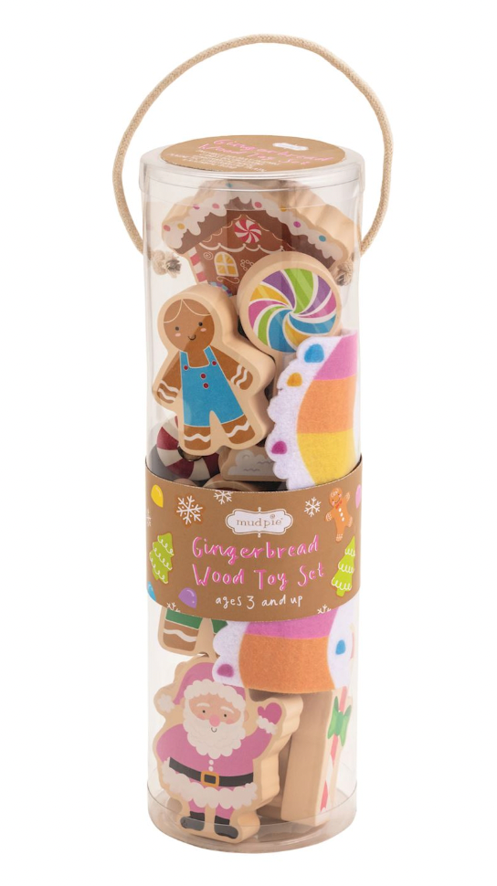 Gingerbread Wood Toy Set