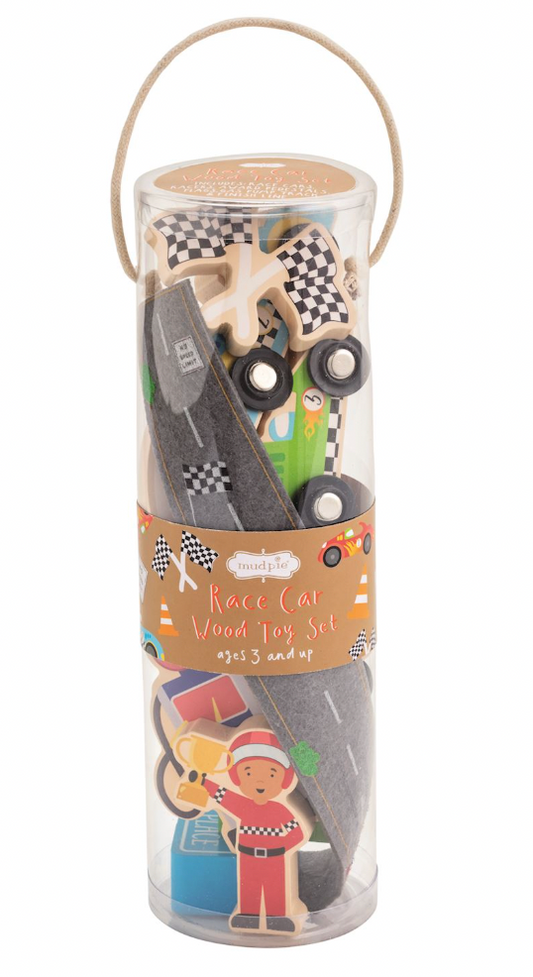 Race Car Wood Toy Set