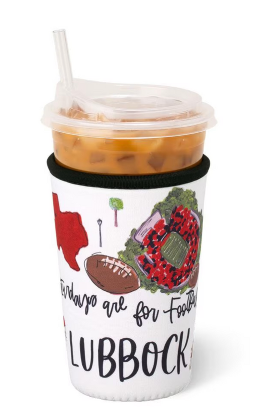 Saturdays in Lubbock Iced Cup Coolie (Medium)