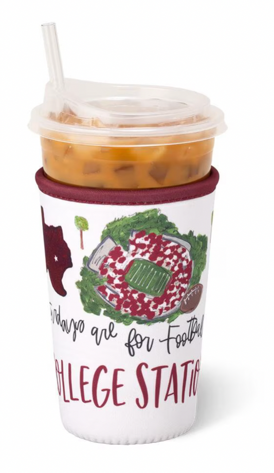Saturdays in College Station Iced Cup Coolie (Medium)