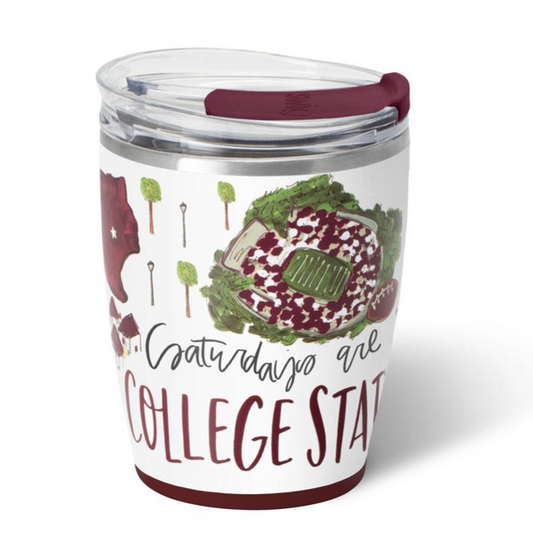 Saturdays in College Station Tumbler 12oz