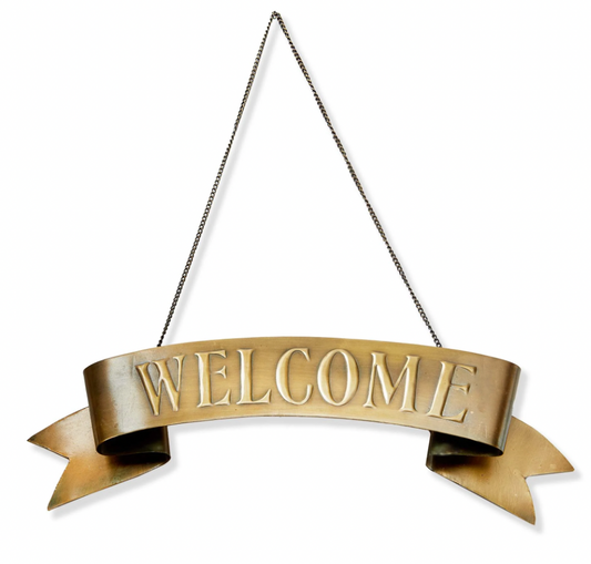 Welcome Hanging Door Sign