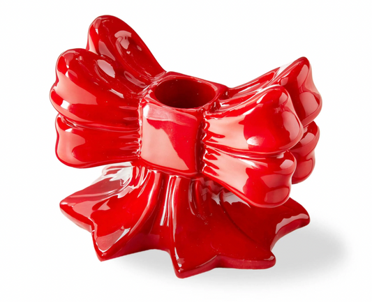 Very Merry Bow Taper Holder