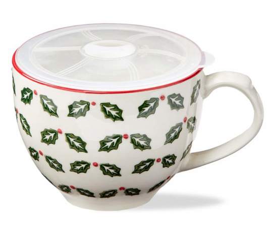 TIS THE SEASON SOUP MUG WITH LID