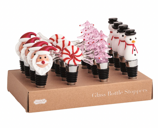 Christmas Glass Bottle Stoppers